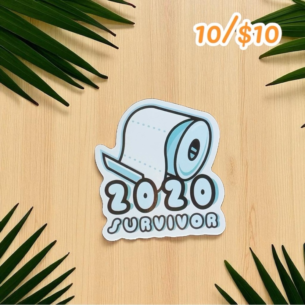 “2020 Survivor” Toilet Paper Sticker – 2.5”